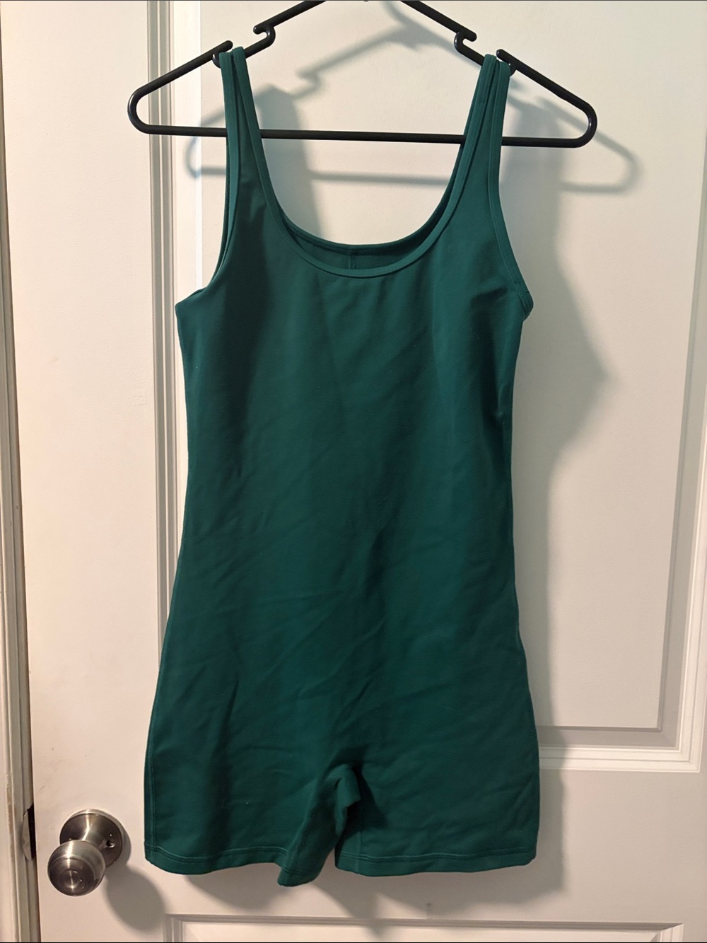 TNA Deep Teal Scoop Neck Tank Romper